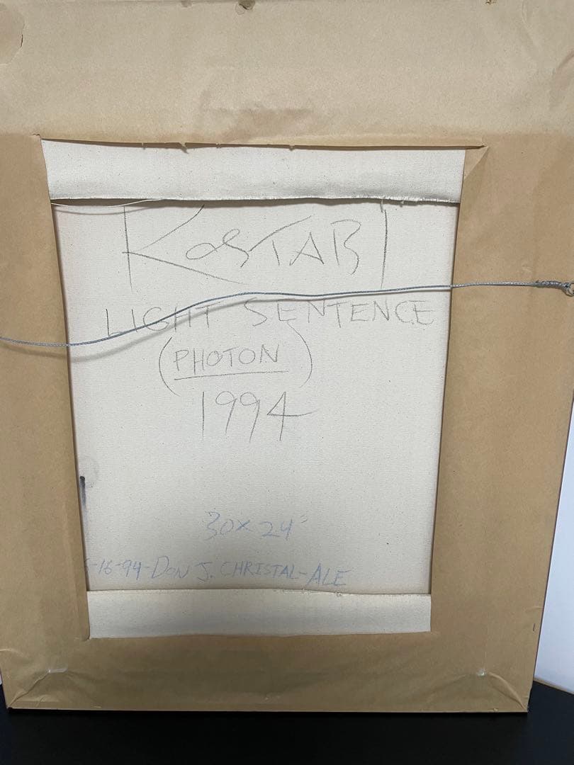 1994年　マークコスタビ　一点物　美品　作品名　LIGHT SENTENCE