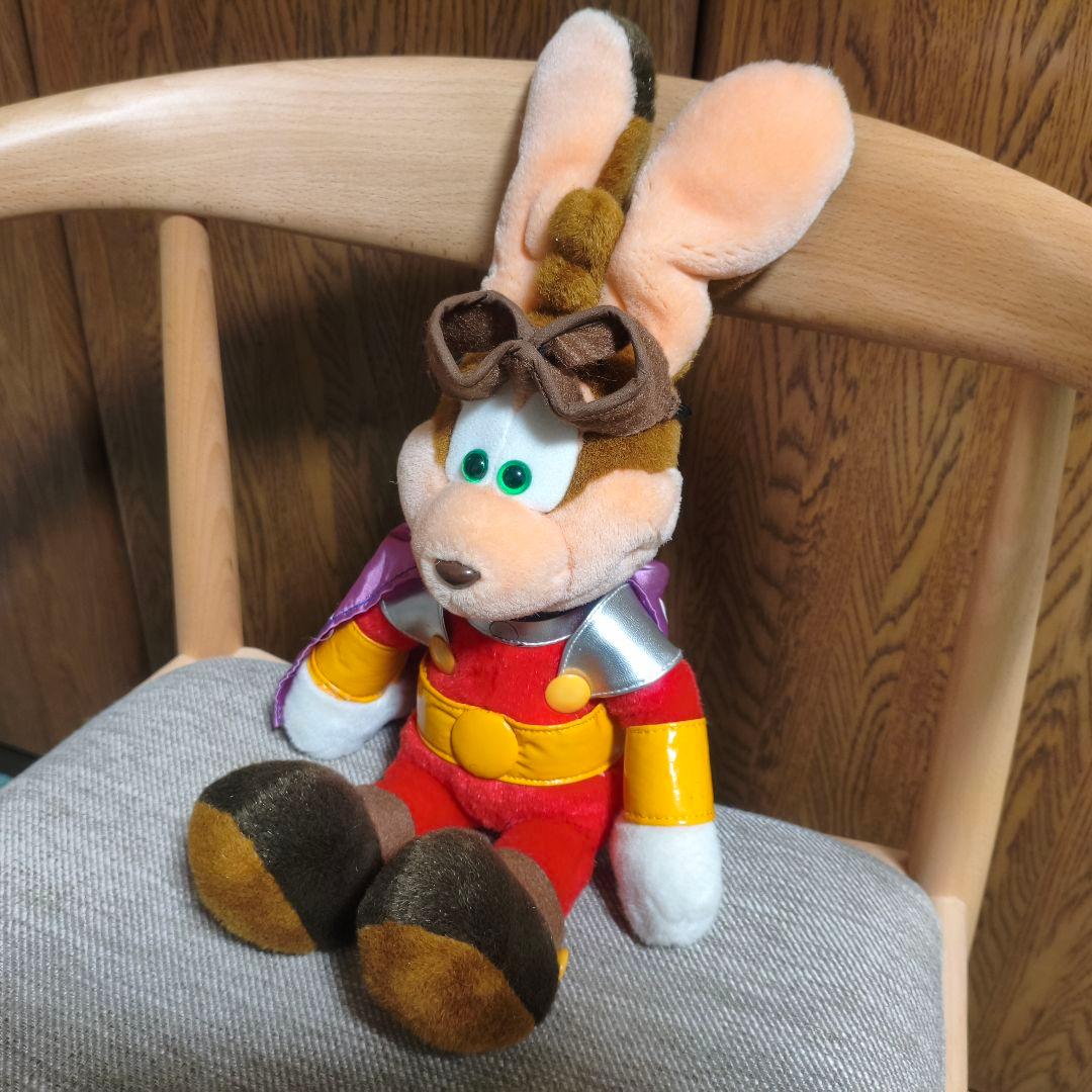 スペースワールド　ラッキーラビット　ぬいぐるみ　当時物　遊園地