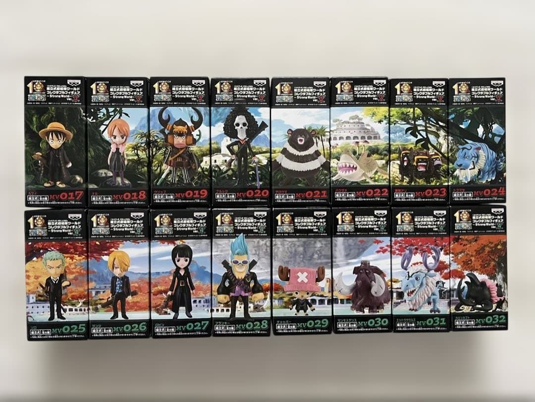 [[未開封]ワンピース WCF ストロングワールド ver.3 & 4 全16品