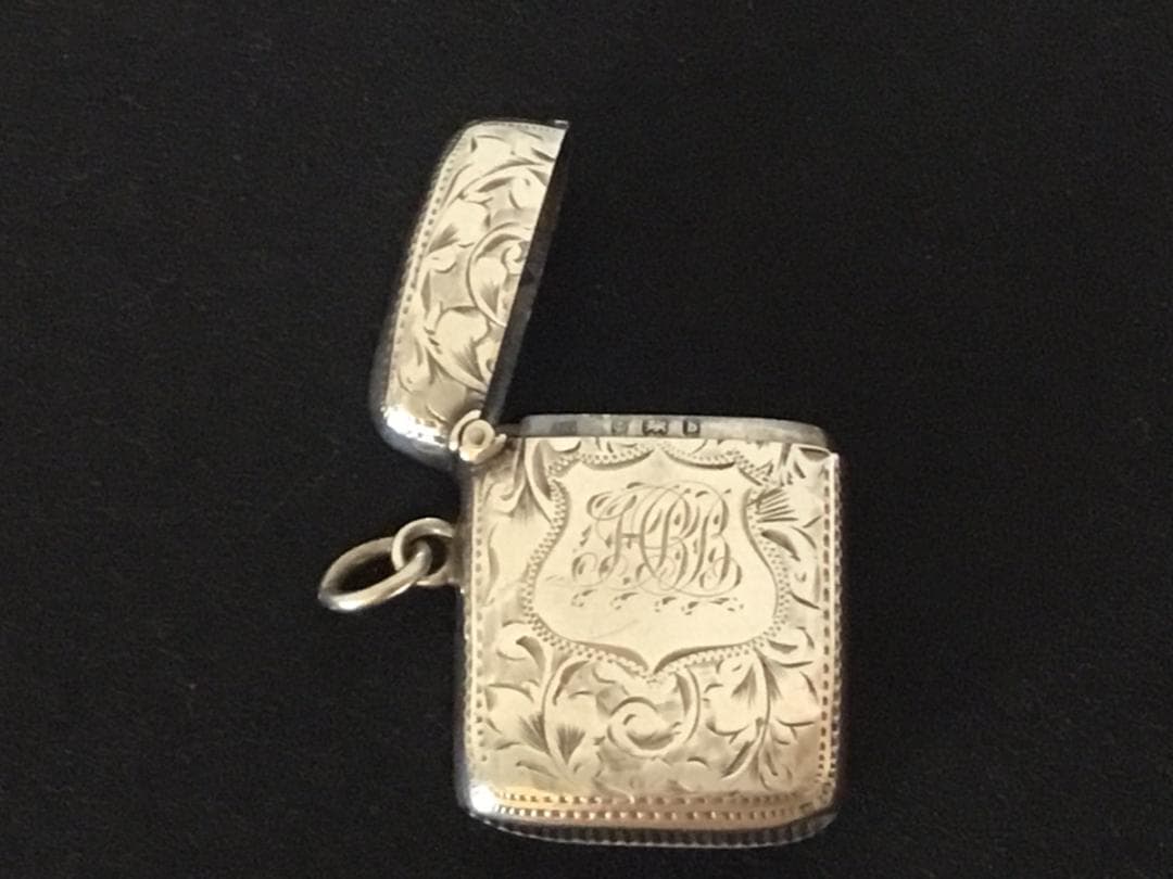 Joseph Gloster バーミンガム 1901年　マッチケース　シルバー