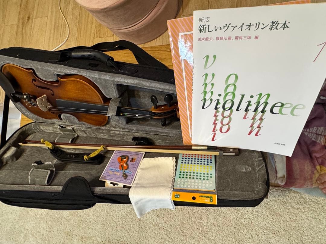バイオリンと教本等　初心者セット