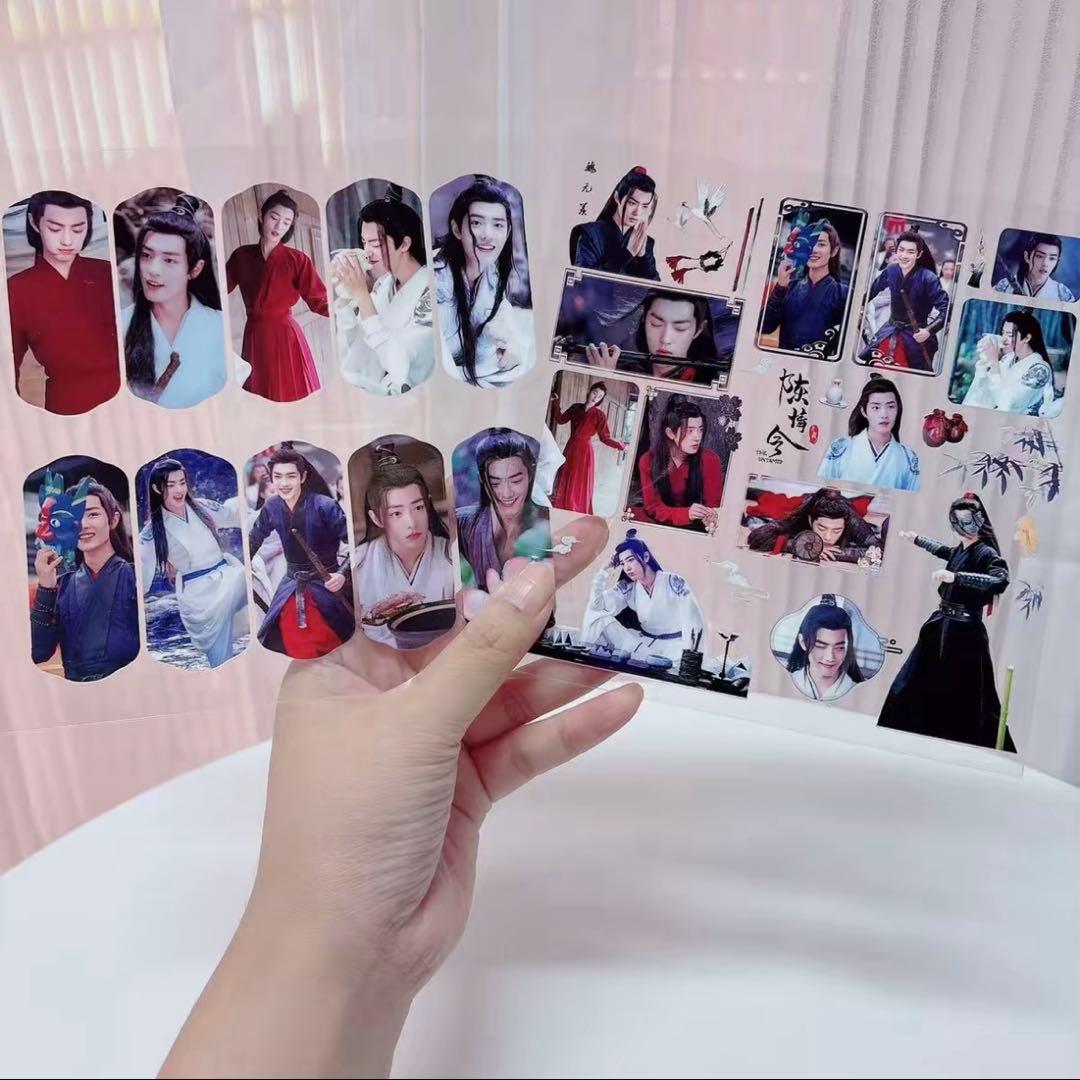 15×15cm 肖戦 転写ステッカー 耐油 防水ステッカー　2枚　28セット❣