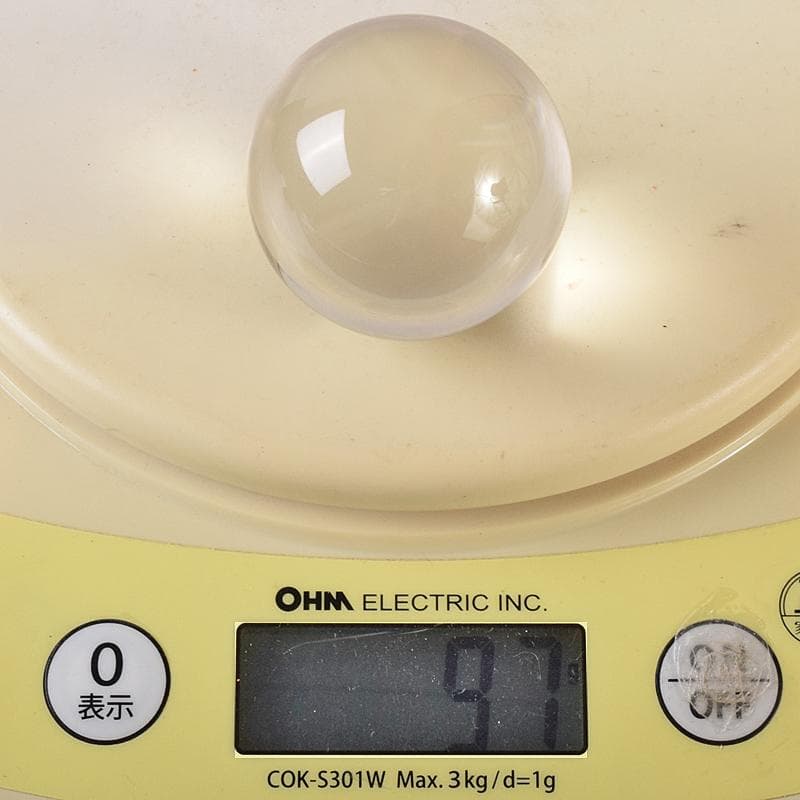 水晶玉　パワーストーン　直径約41㎜　虎目石台　M　R8379