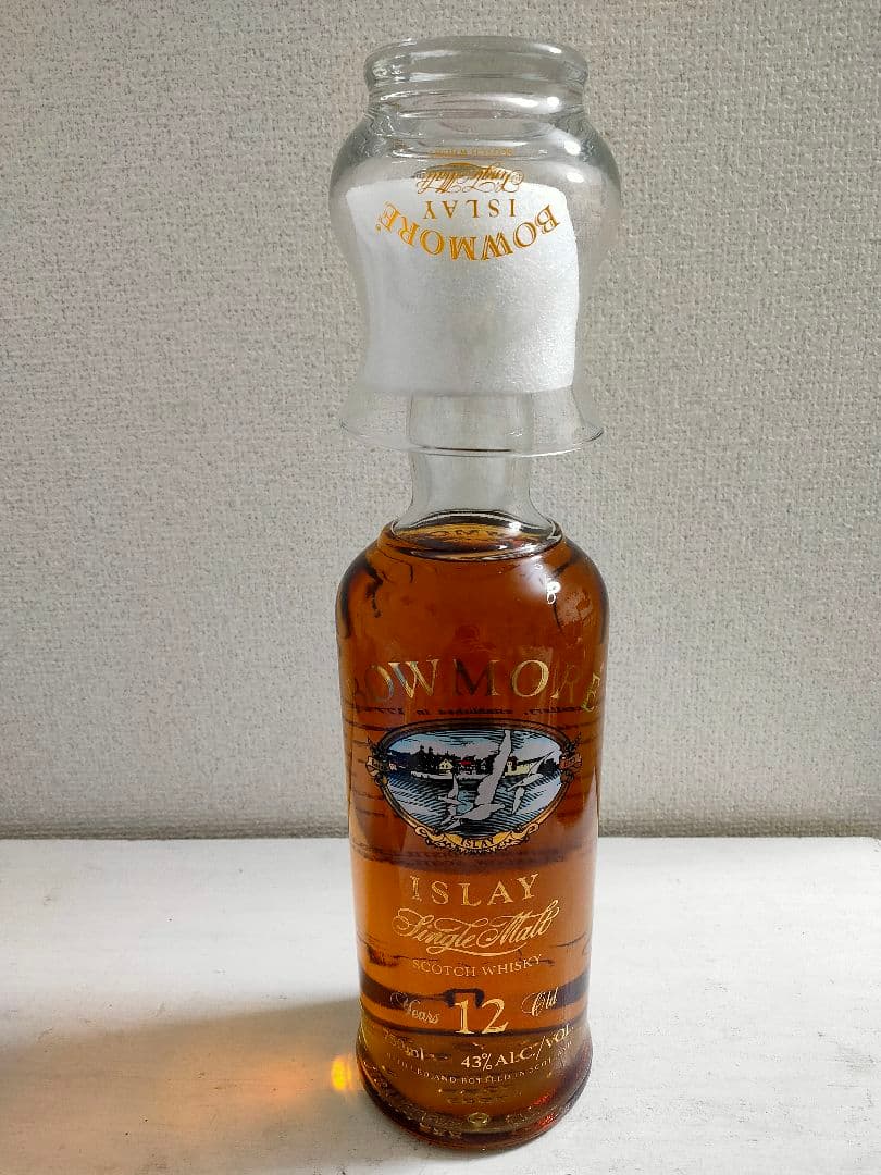 BOWMORE ボウモア 12年 カモメラベル ウィスキー グラス付 古酒