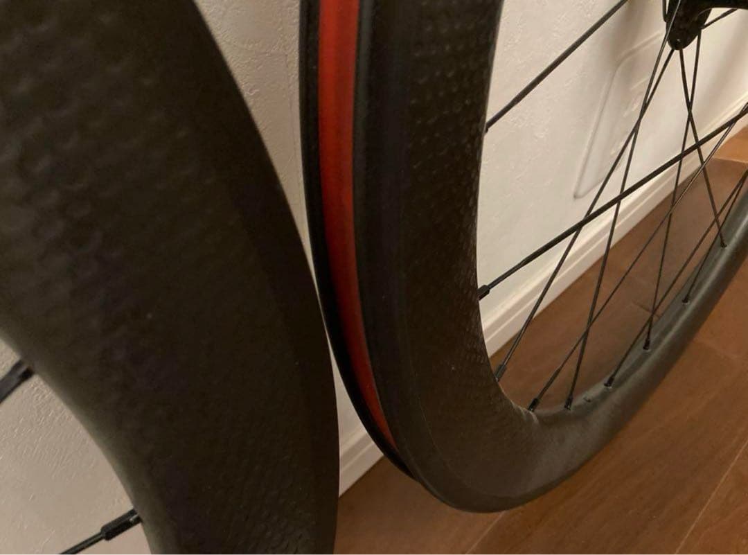 ピスト カーボンホイールセット クリンチャー 58mm