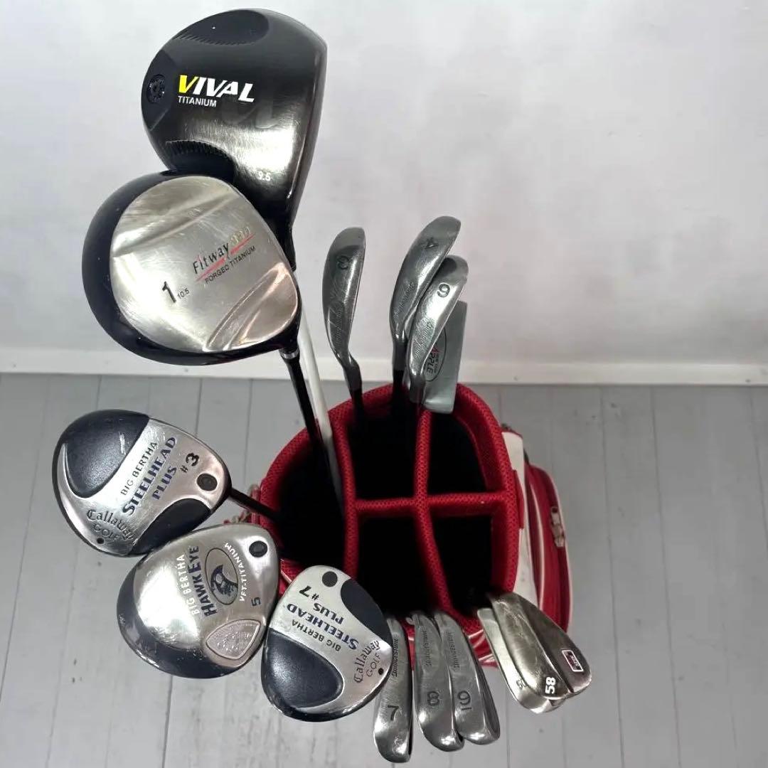 本格派 メンズゴルフクラブ 14本 フルセット ゴルフセット 豪華 お試しセット