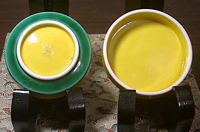 京焼・清水焼　清閑寺窯　杉田祥平作　犬交趾　香合　保護箱　無傷　保証。