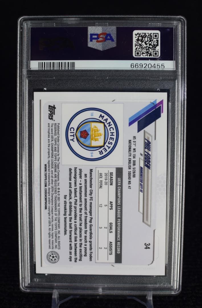 その他 2020 Phil Foden Topps Chrome Speckle