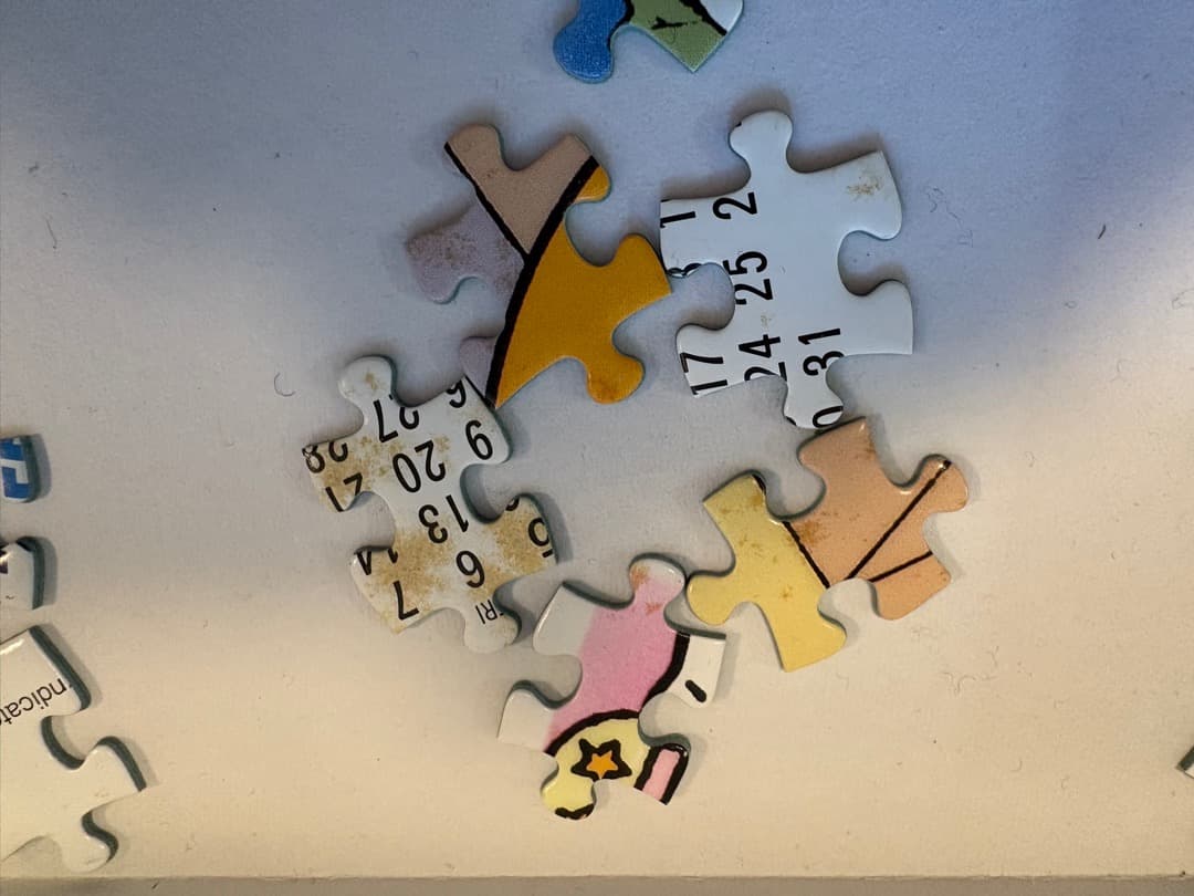 【中古品】スヌーピーカレンダージグソーパズル　1990年版 1000ピース