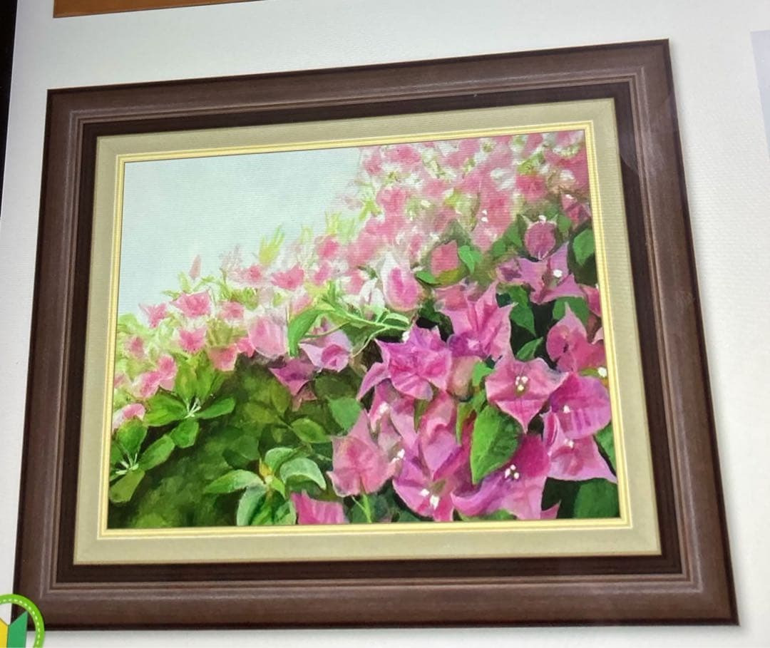 油絵「ブーゲンビリア」F6号