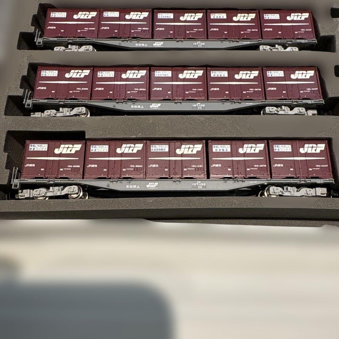 TOMIX KATO コキ104 コキ107 計12両、コンテナ47個、セット