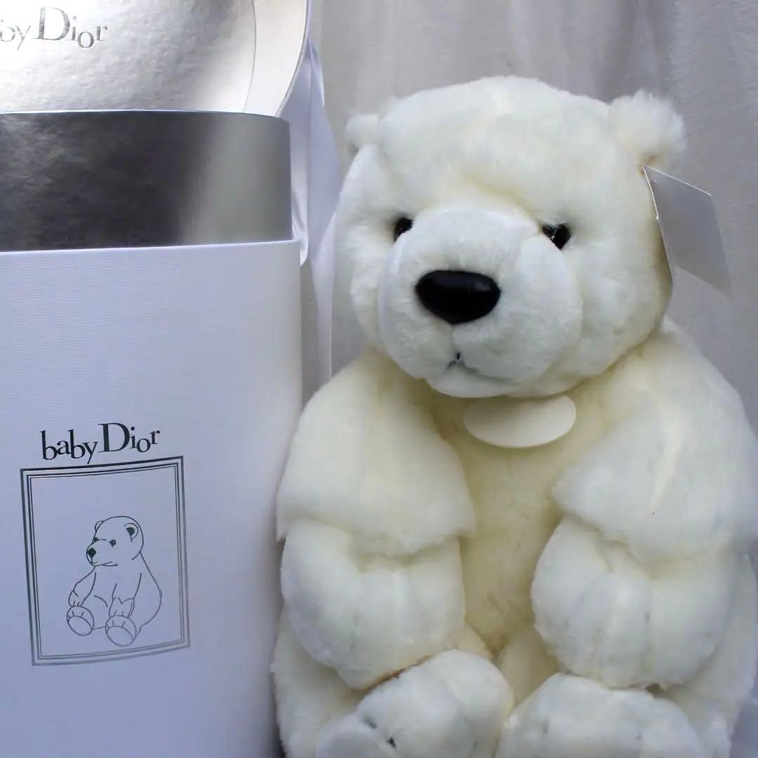 ♥Christian Dior ホワイトクマ ぬいぐるみ テディベア baby