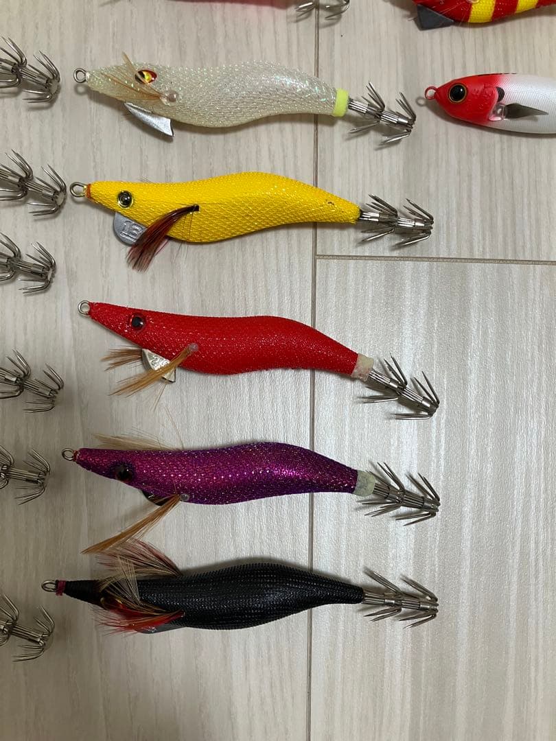 イカメタル用エギとメタルスッテ、ほぼ未使用品