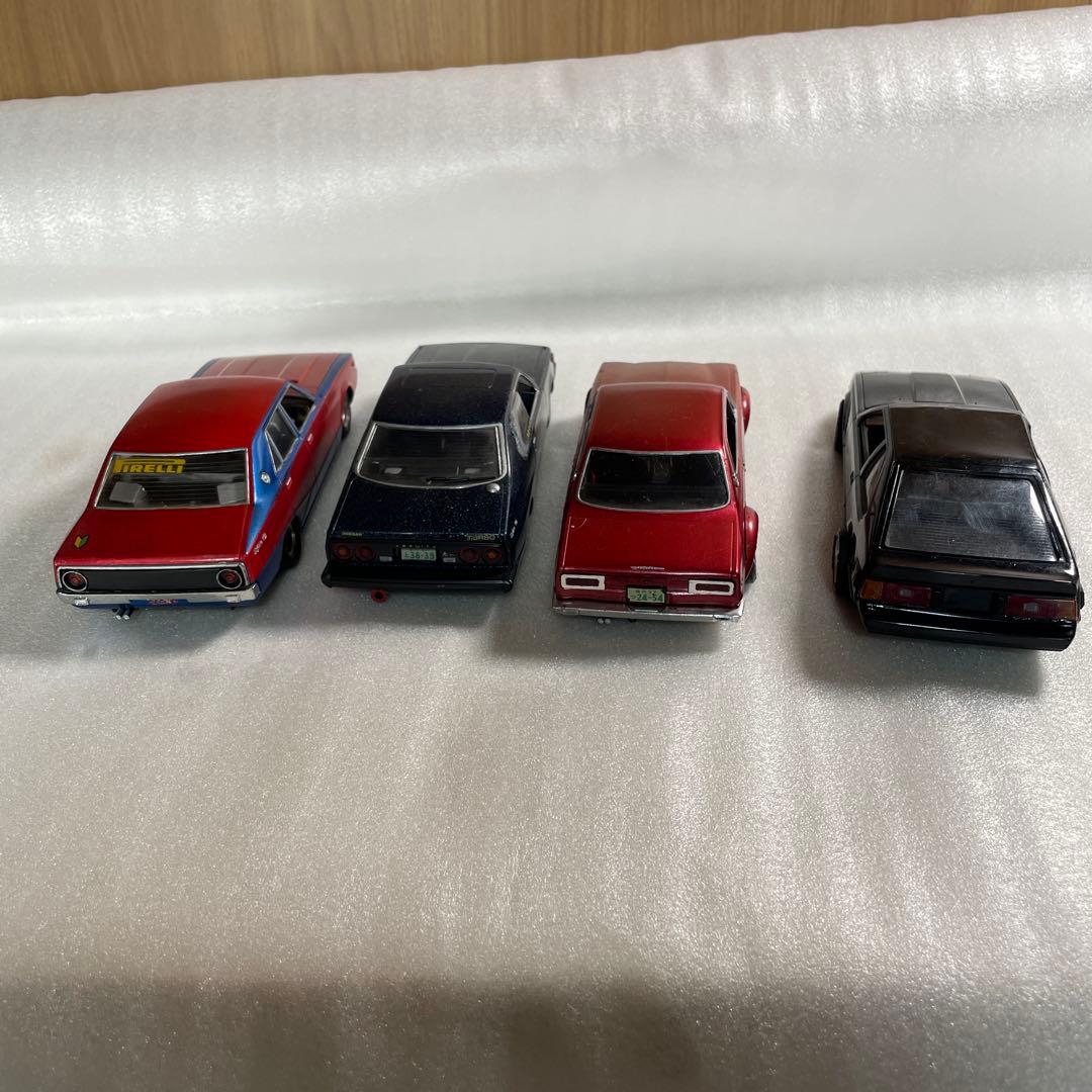 【完成品】旧車 プラモデル 4台セットケンメリ ハコスカ ジャパン セリカ