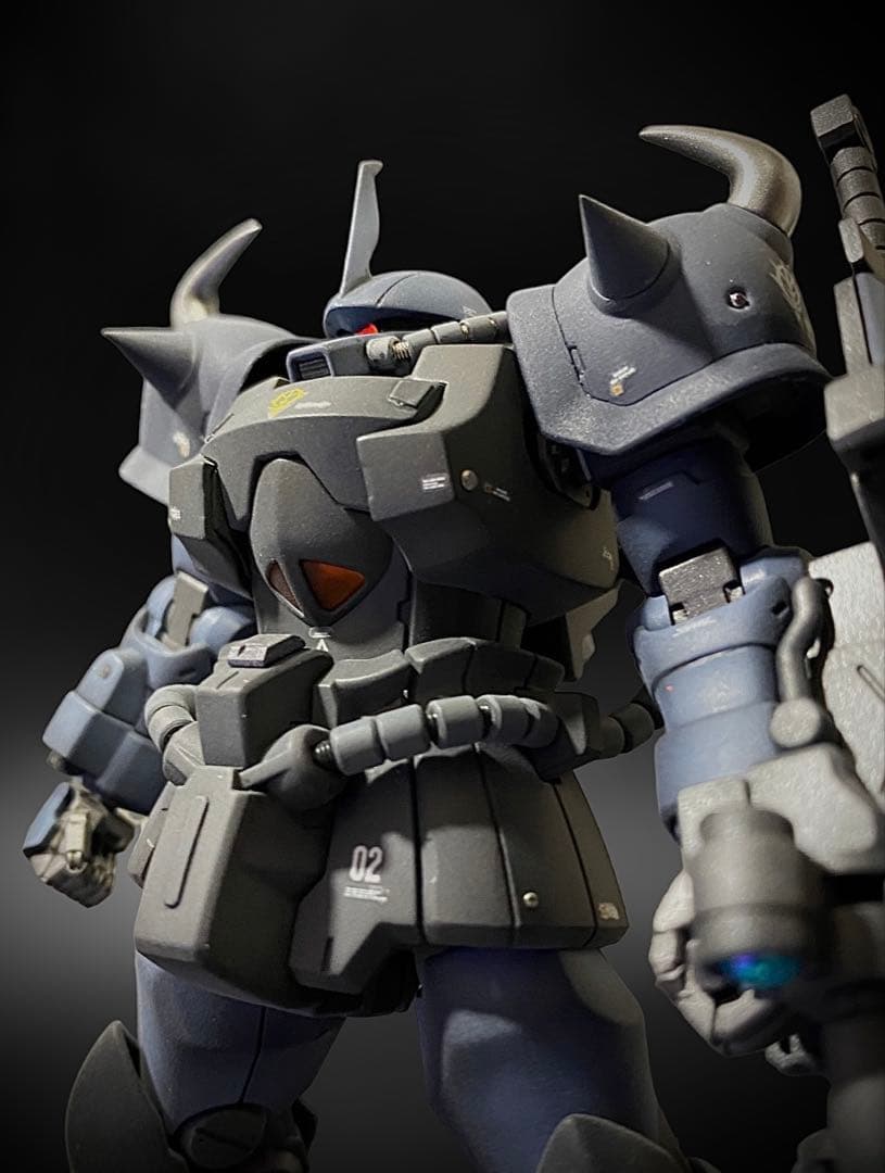 HGUC 1/144 グフカスタム　全塗装　改造　完成品