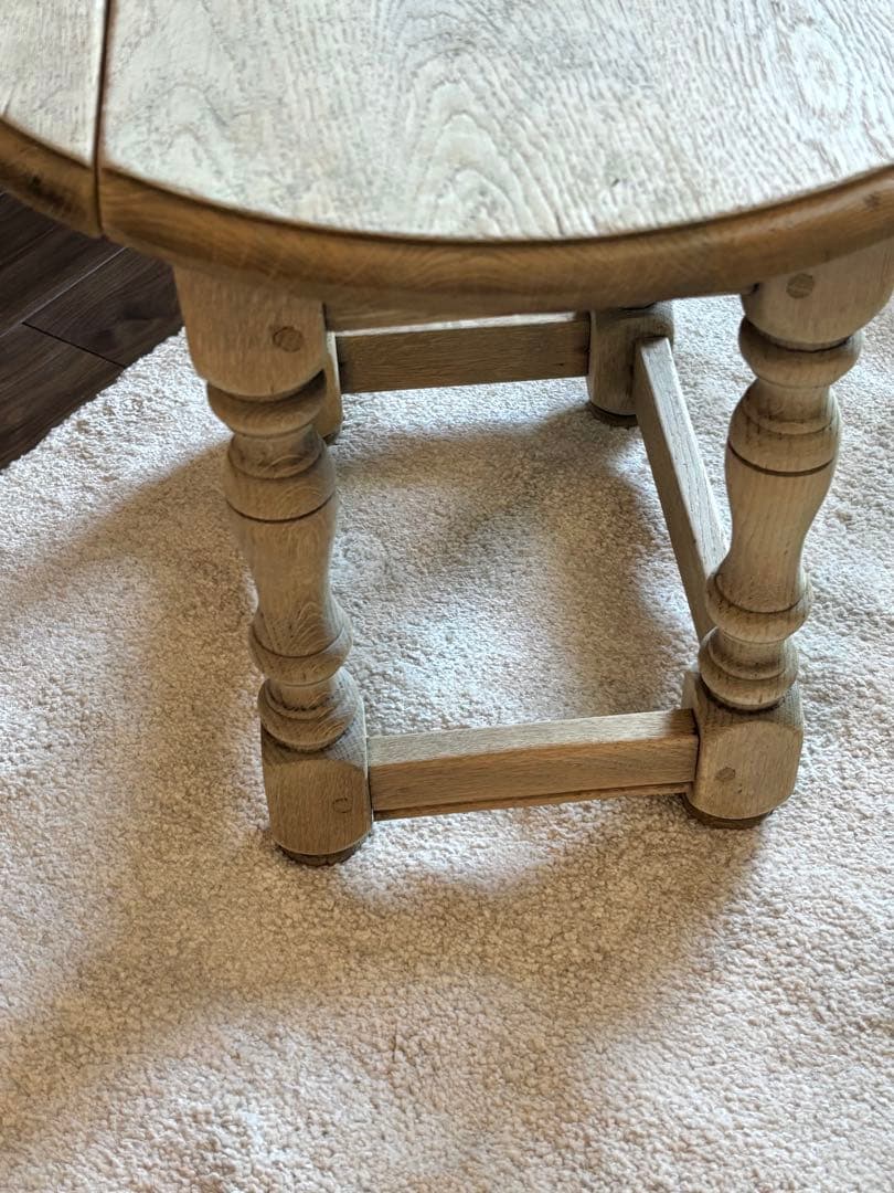 ドロップリーフテーブル ドロップサイドテーブル　剥離