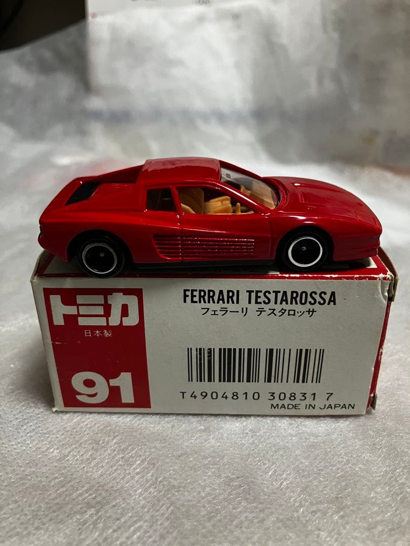 トミカ フェラーリ テスタロッサ 1/60 赤箱91 日本製