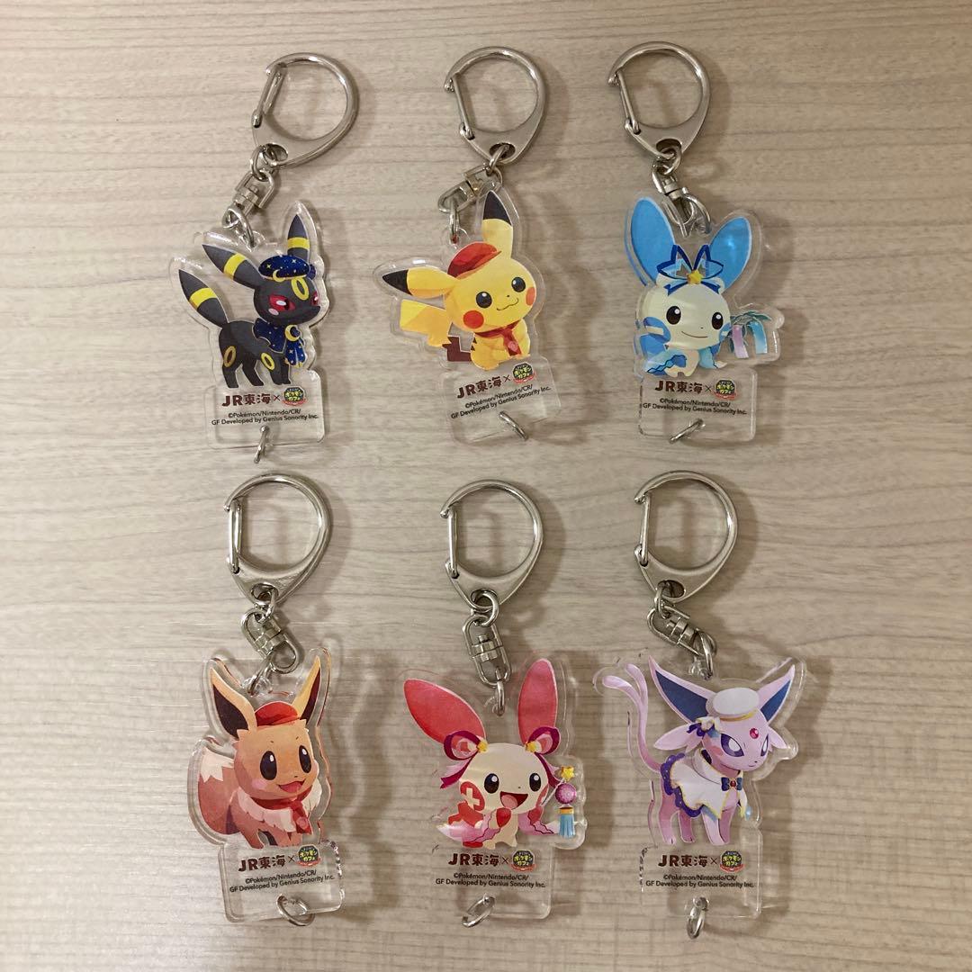 JR東海×『ポケまぜ』アクリルチャーム　6種