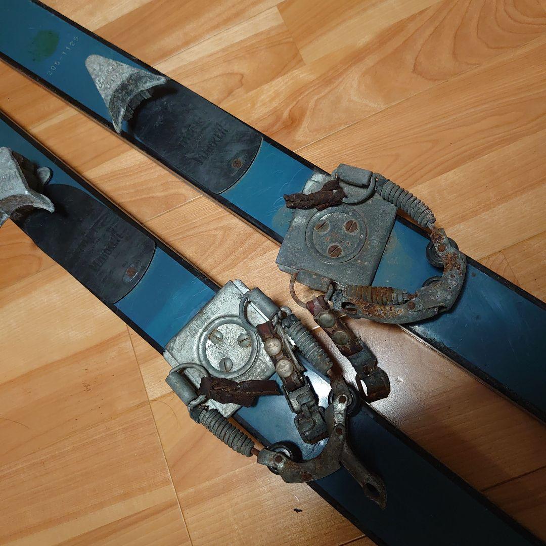 昭和レトロ　スキー板　カザマ　KAZAMA 超ロング　205cm 　希少