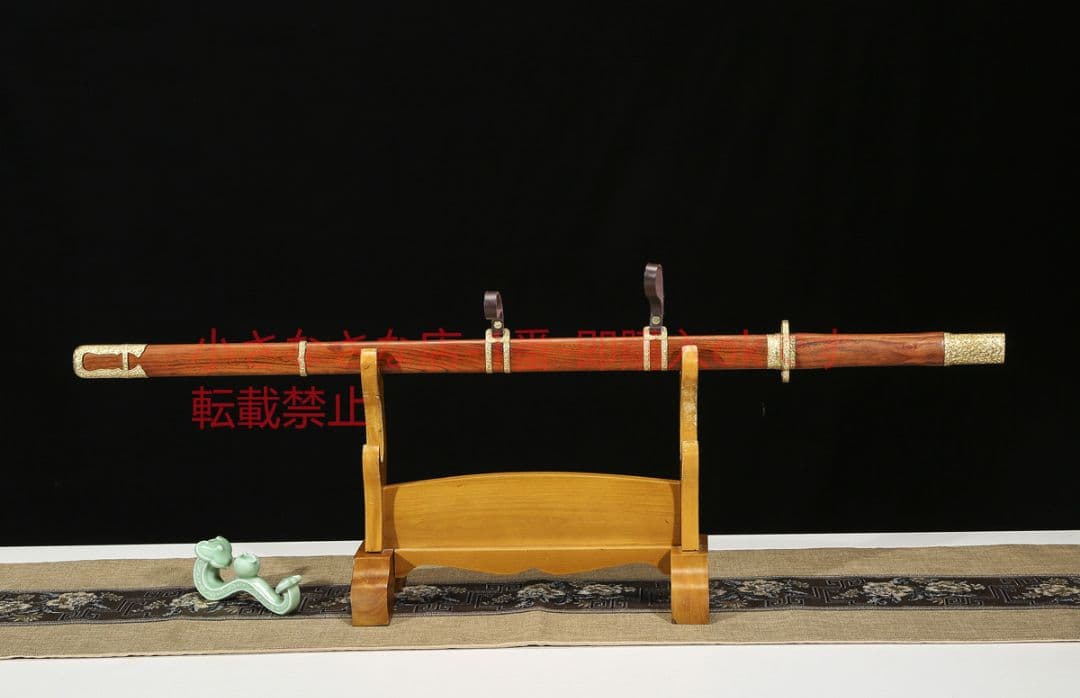 玄甲唐横刀百錬模様鋼鳳尾紋焼刃  古兵器 武具 刀装具 日本刀 模造刀 居合刀