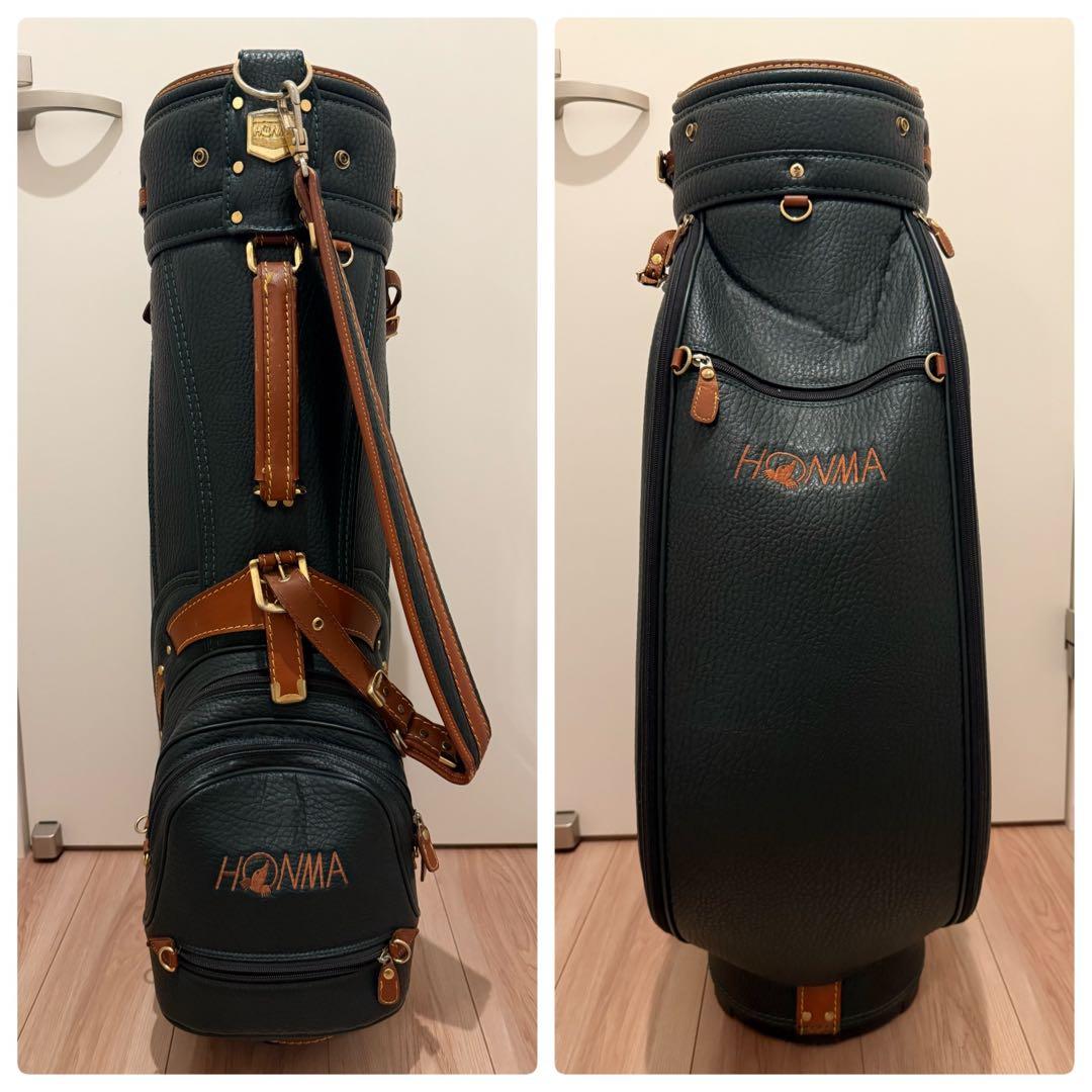 牛革 HONMA ホンマ ヘリテイジ キャディバッグ ゴルフバッグ 廃盤品
