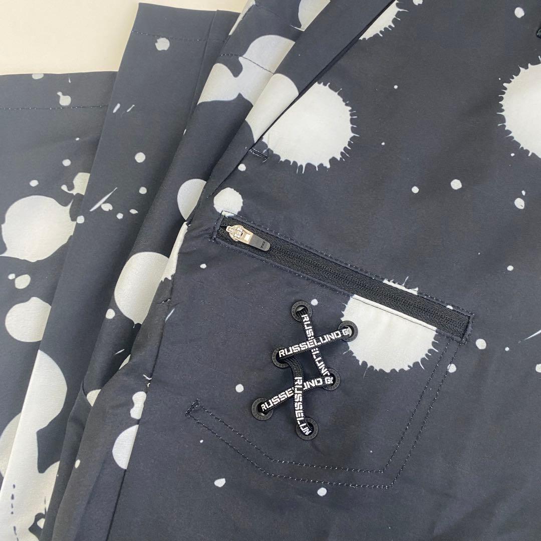 ラッセルノ　ブラック ナイロン　ゴルフ　トップス　パンツ