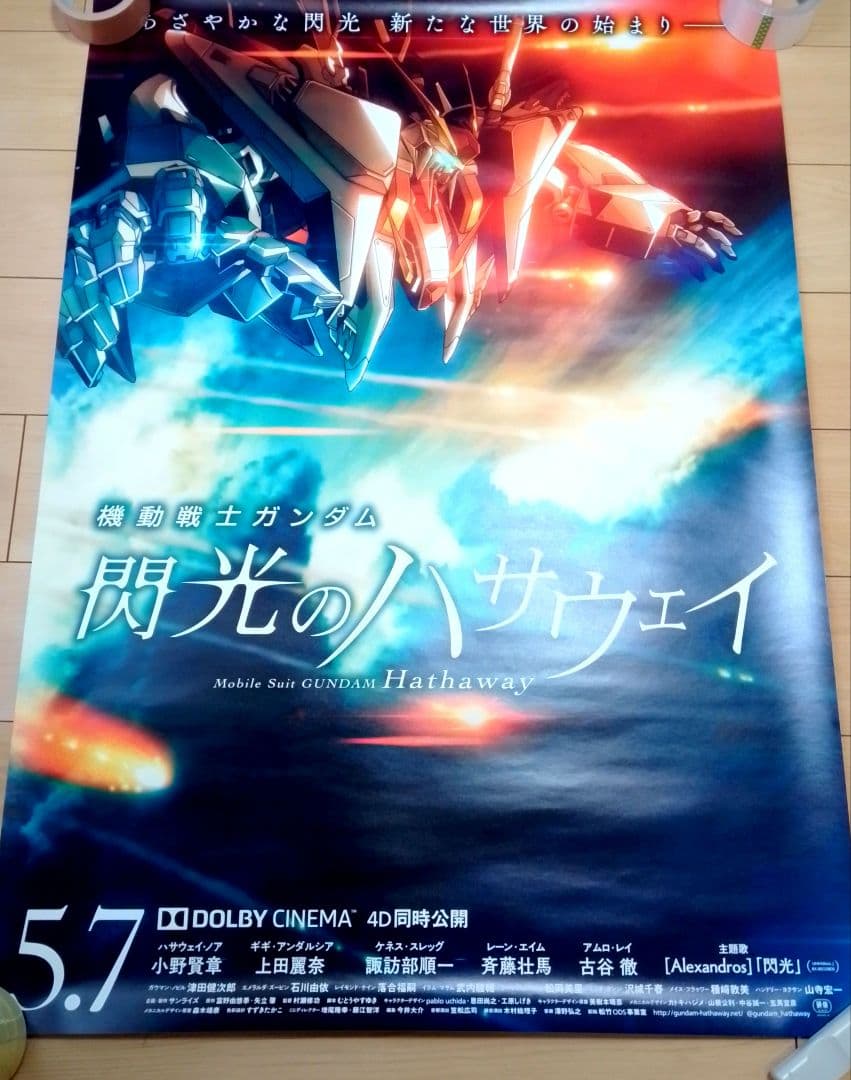 機動戦士ガンダム 閃光のハサウェイ 　映画　ポスター　販促非売品　レア　希少
