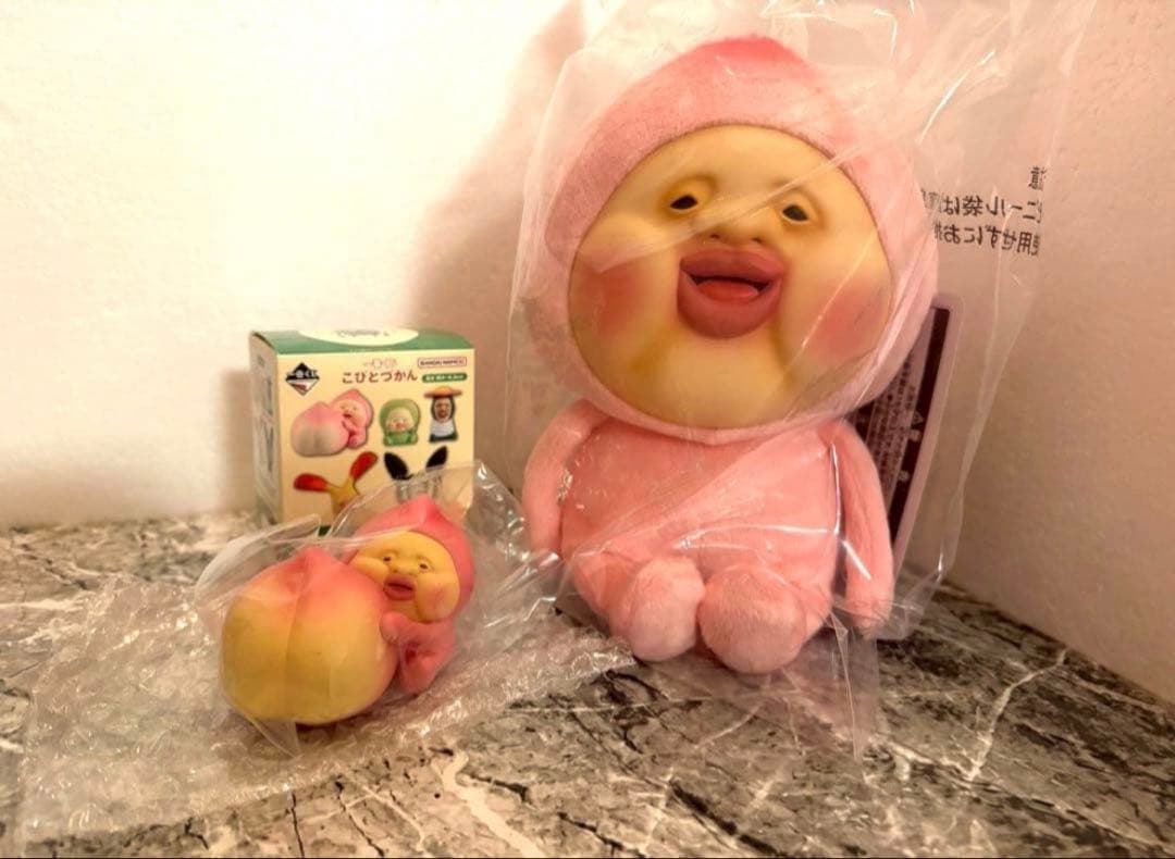 こびとづかん　一番くじ　A賞　カクレモモジリ　ぬいぐるみ　E賞　ミニフィギュア