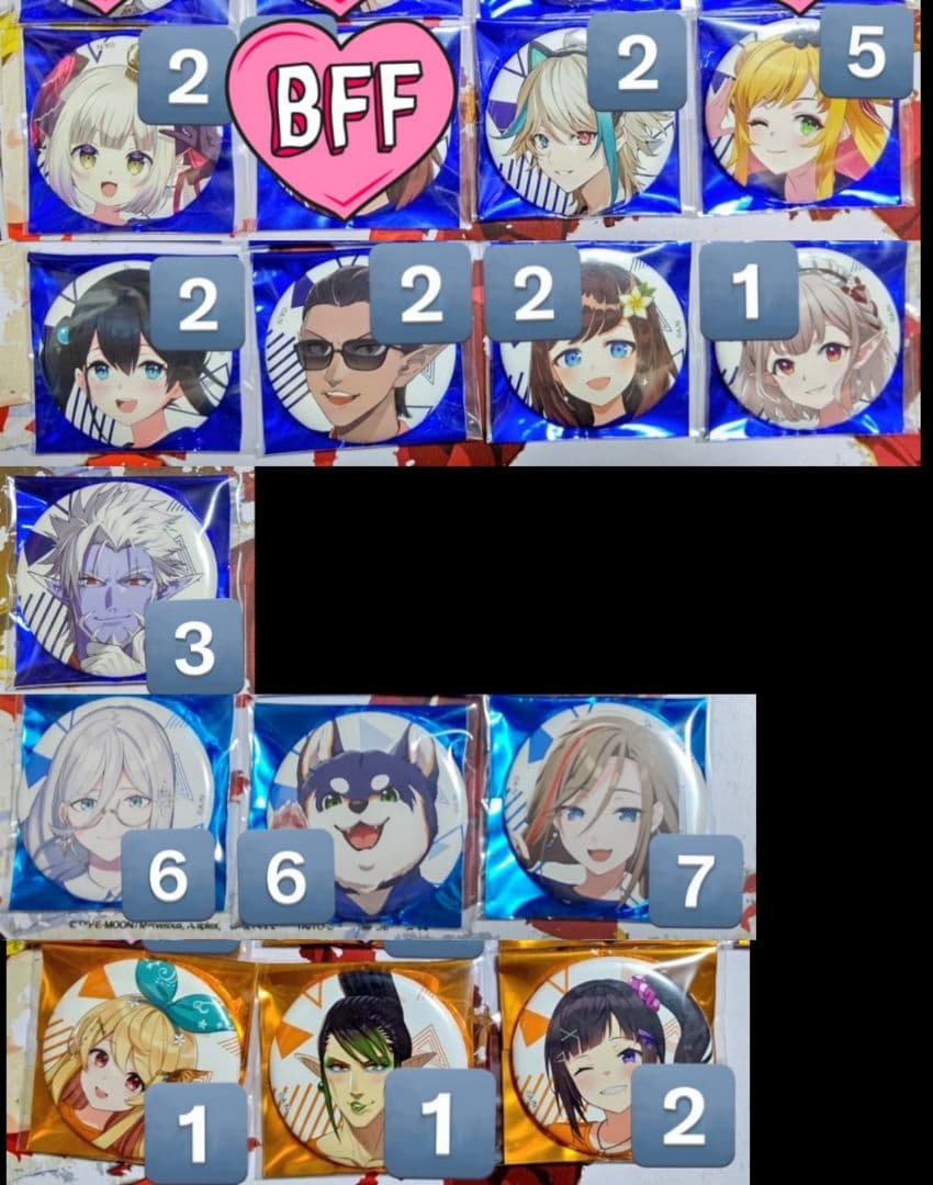 にじフェス 2023 クラスTシャツ缶バッジ