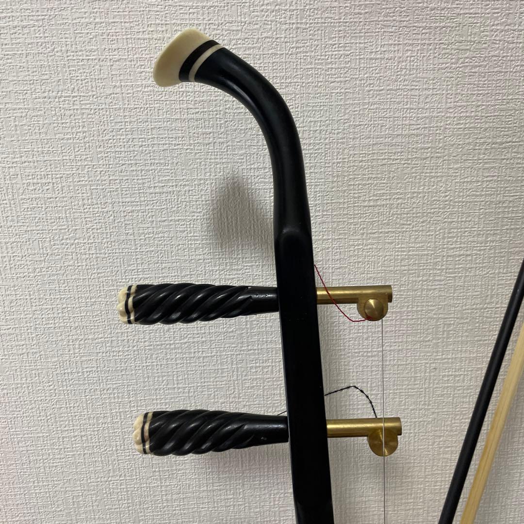 高級 二胡 ねじり 弦楽器 民族楽器 ケース付属