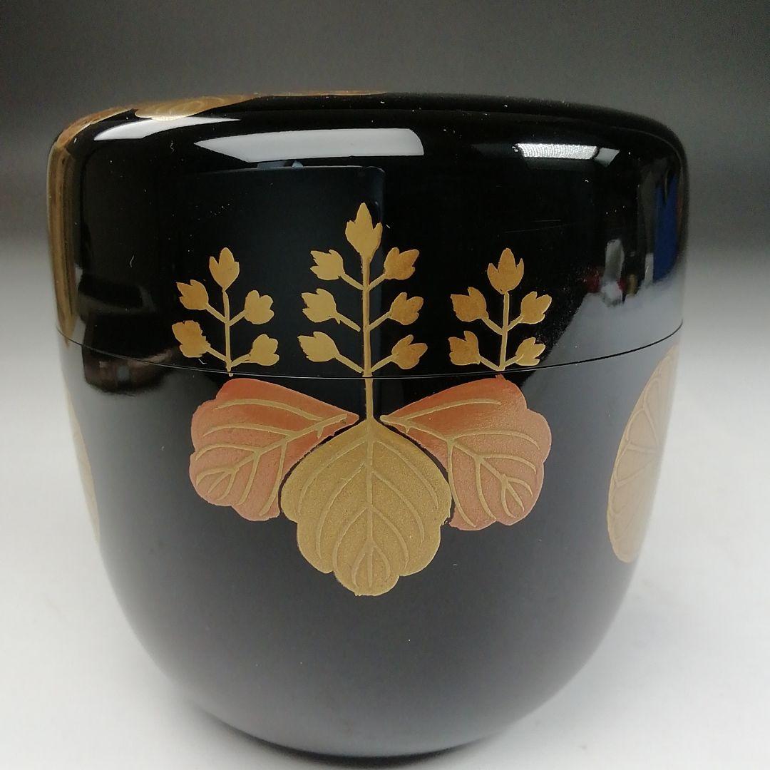 Ｔ８０１　棗　『高台寺蒔絵』『西村松雲 作』　共箱　茶道具