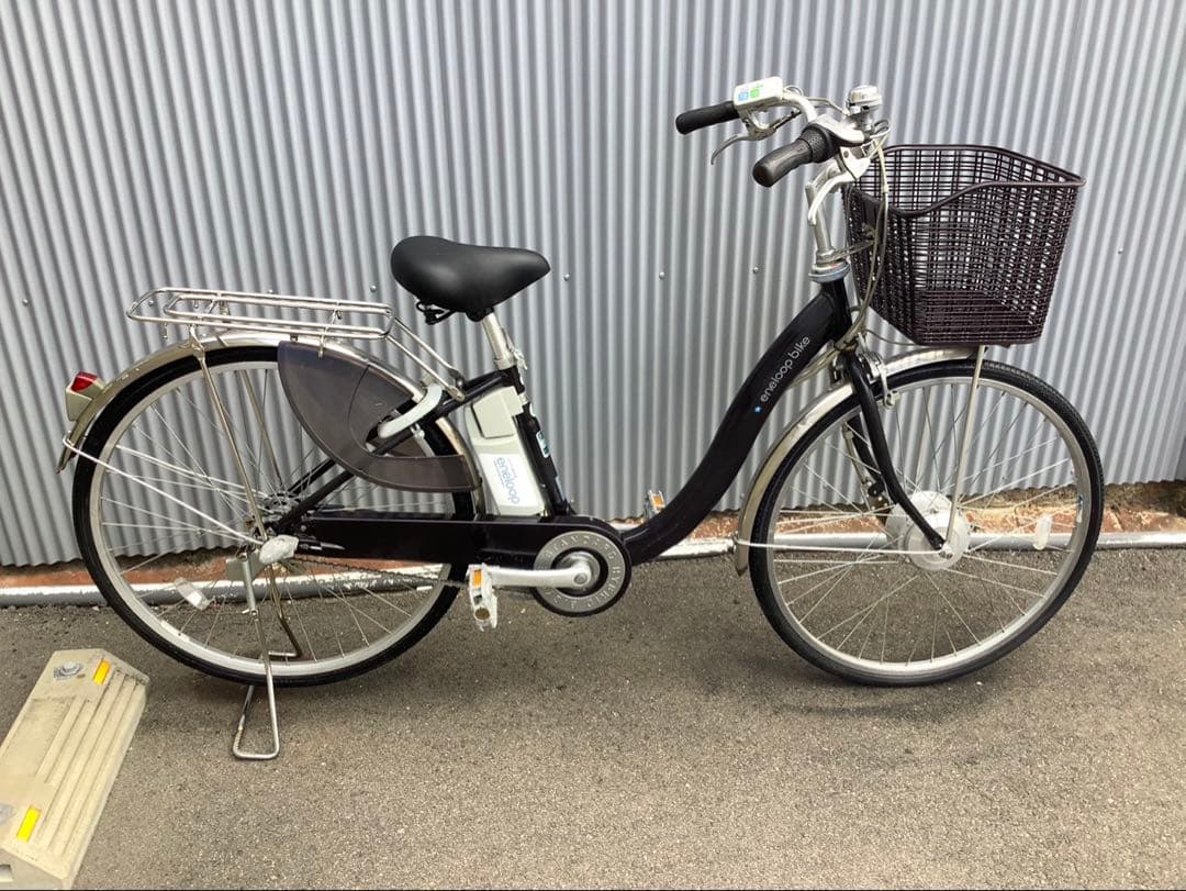 サンヨー新機種電動アシスト自転車eneloop bike26インチブラウンアルミ