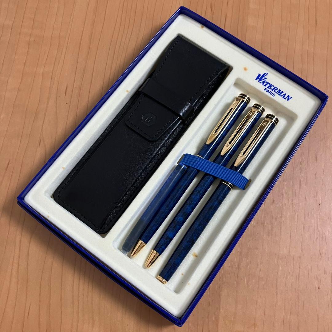 【本日1500円オフ‼️】WATERMAN 万年筆18K・ボールペン・シャーペン