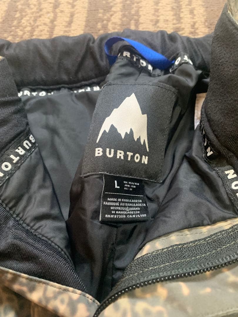 BURTON バートン　ウェア Lサイズ 150.160 ブラック迷彩