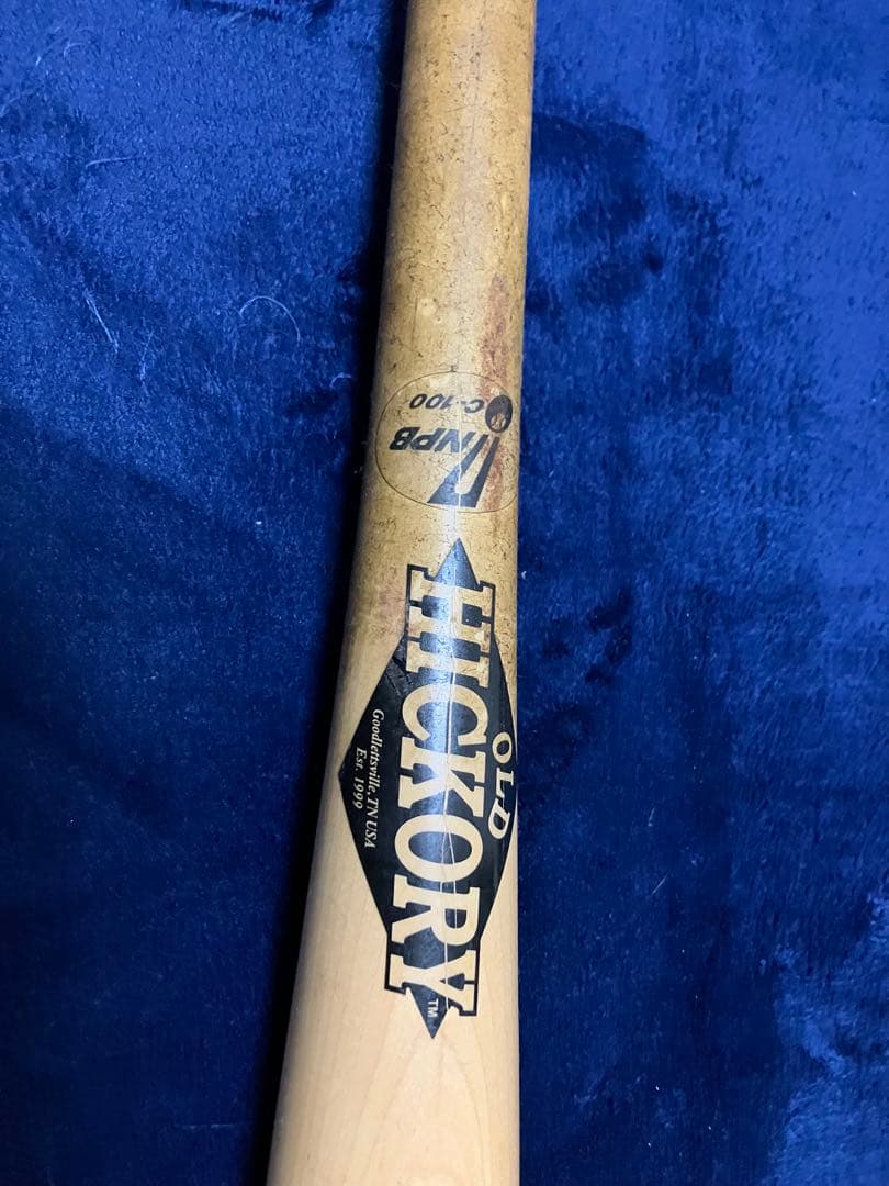 バレンティン実使用バットOLD HICKORY 硬式野球バット