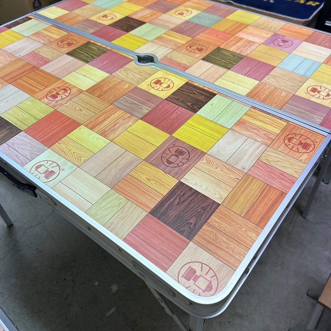 極美品　廃盤　コールマン　テーブル ナチュラルモザイク ファミリーリビングセット