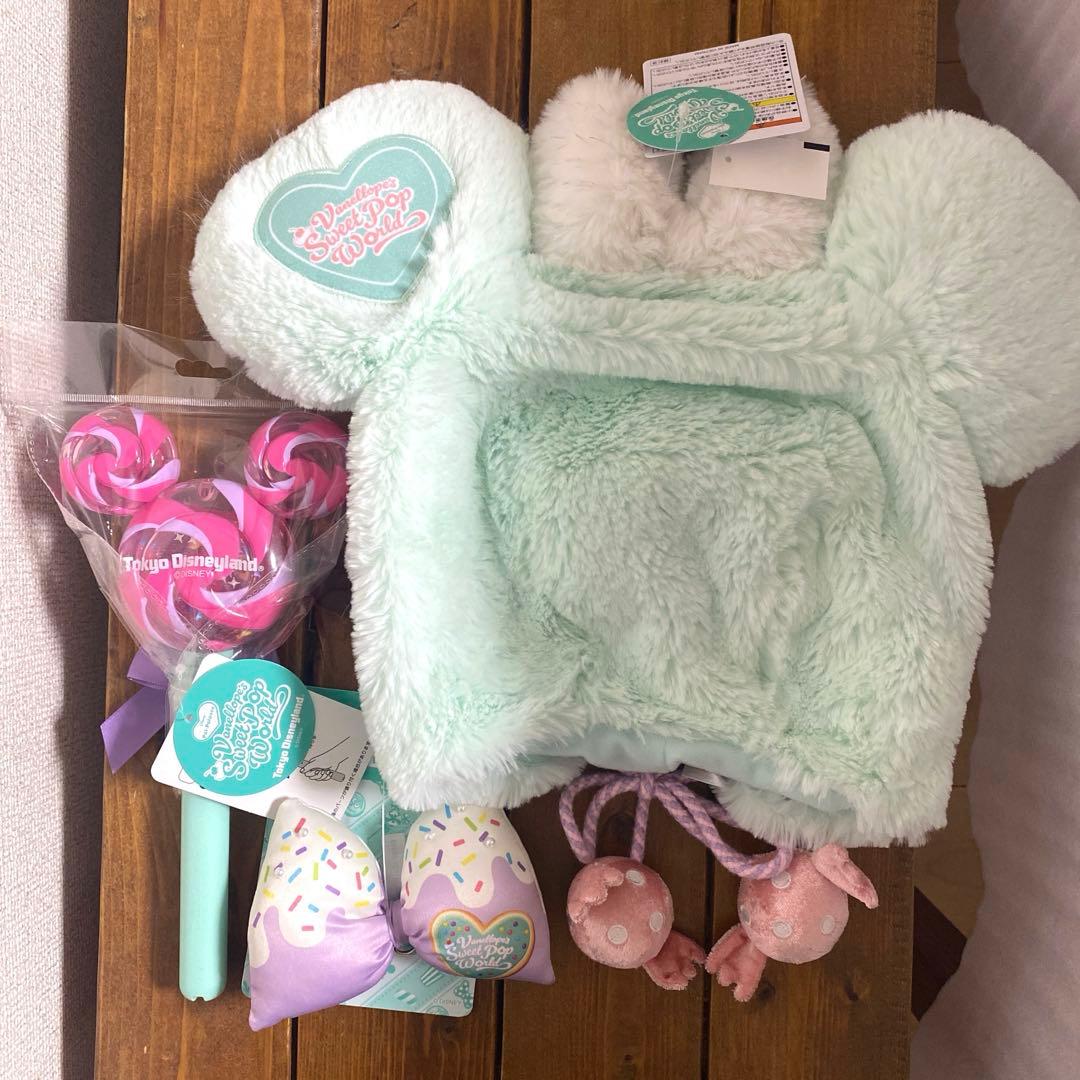 即日発送‼️新品✨ディズニー　パルパルーザ　ヘアゴム　ファンキャップ　スティック