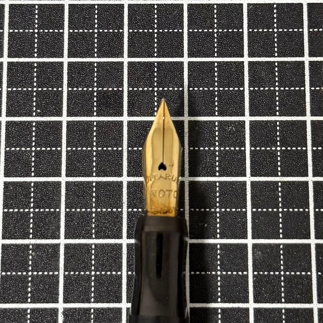 オノト 万年筆 プランジャー式 18金無垢バンド