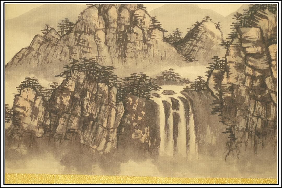 中国明時代の掛軸　 激安骨董品　肉筆保証　博物館保管品 BD456A11-7