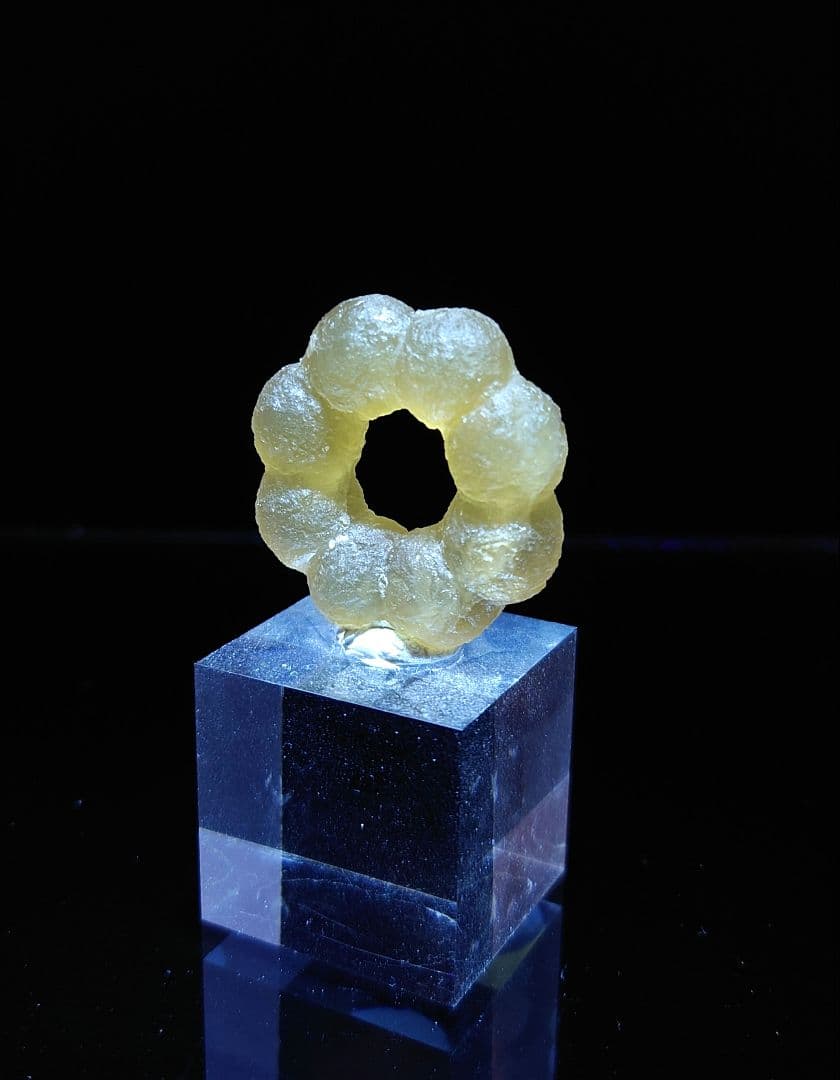 【美形】 フローライト リング ポンデリング インド産 原石 鉱石 標本 ③