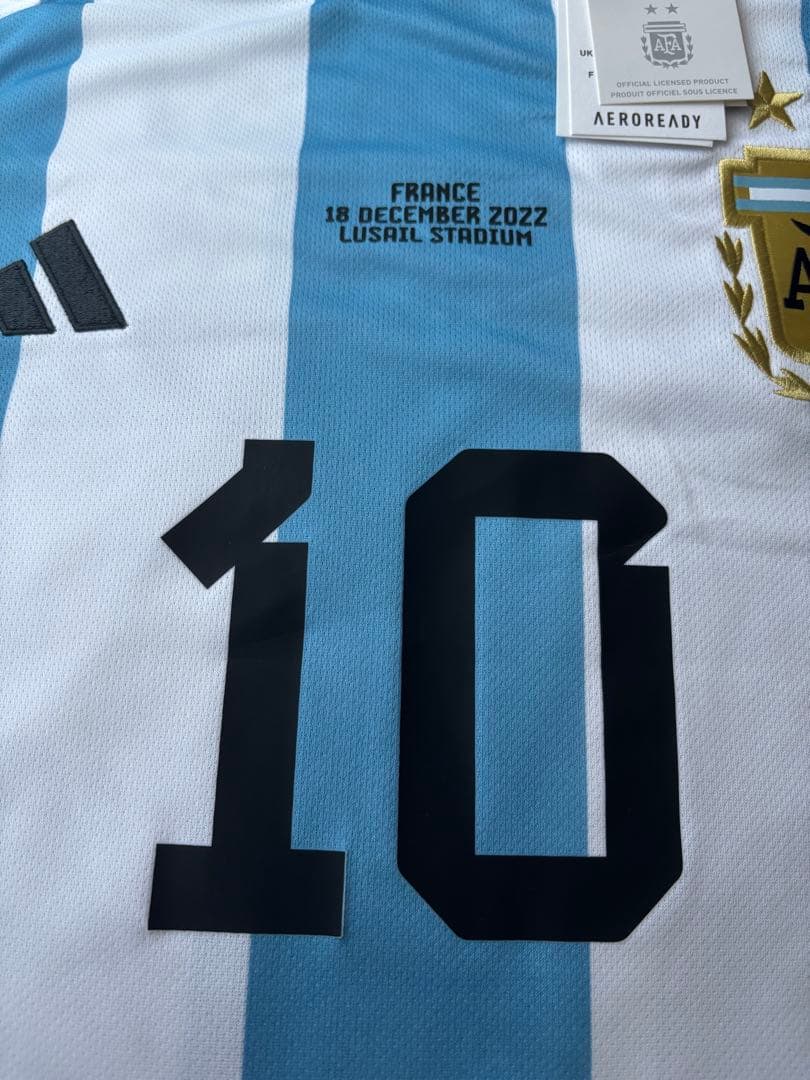 【正規品】リオネル・メッシ アルゼンチン代表22-23 ホームユニフォーム