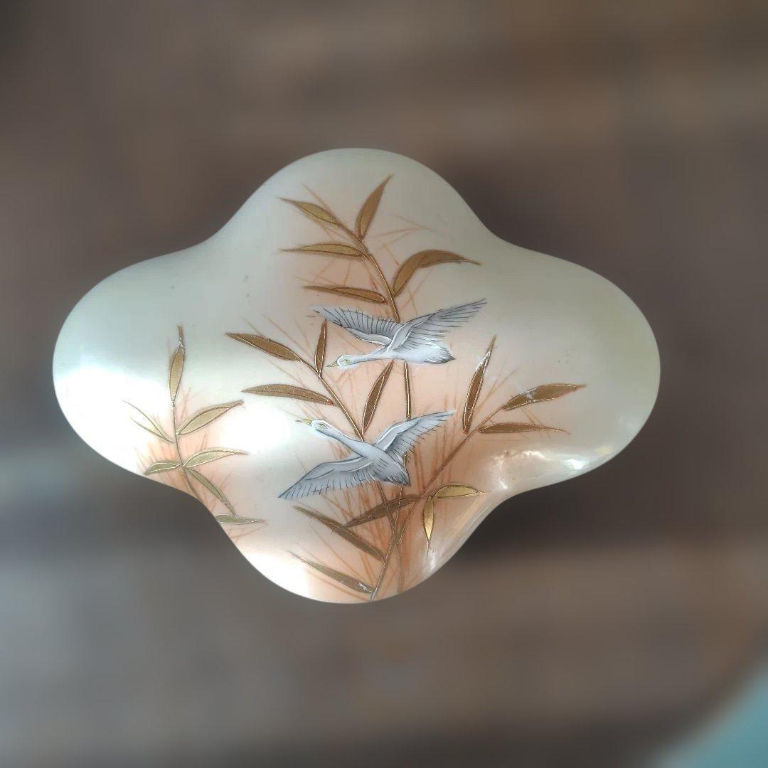 UCAGO 葦に水鳥図 蓋物