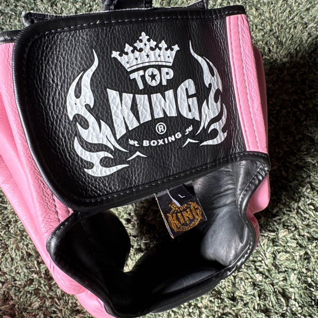 TOP KING ボクシング ヘッドギア Lサイズ ピンク