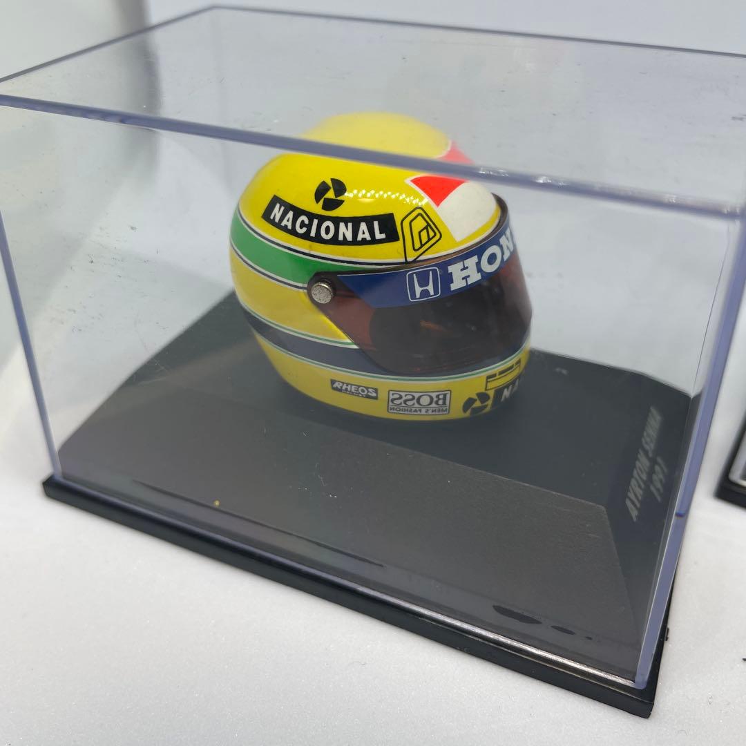 Ayrton Senna ミニチュアヘルメット 1991 1994 箱無し。