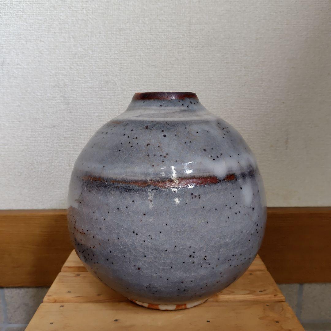 【美濃焼】鼠志野 花生