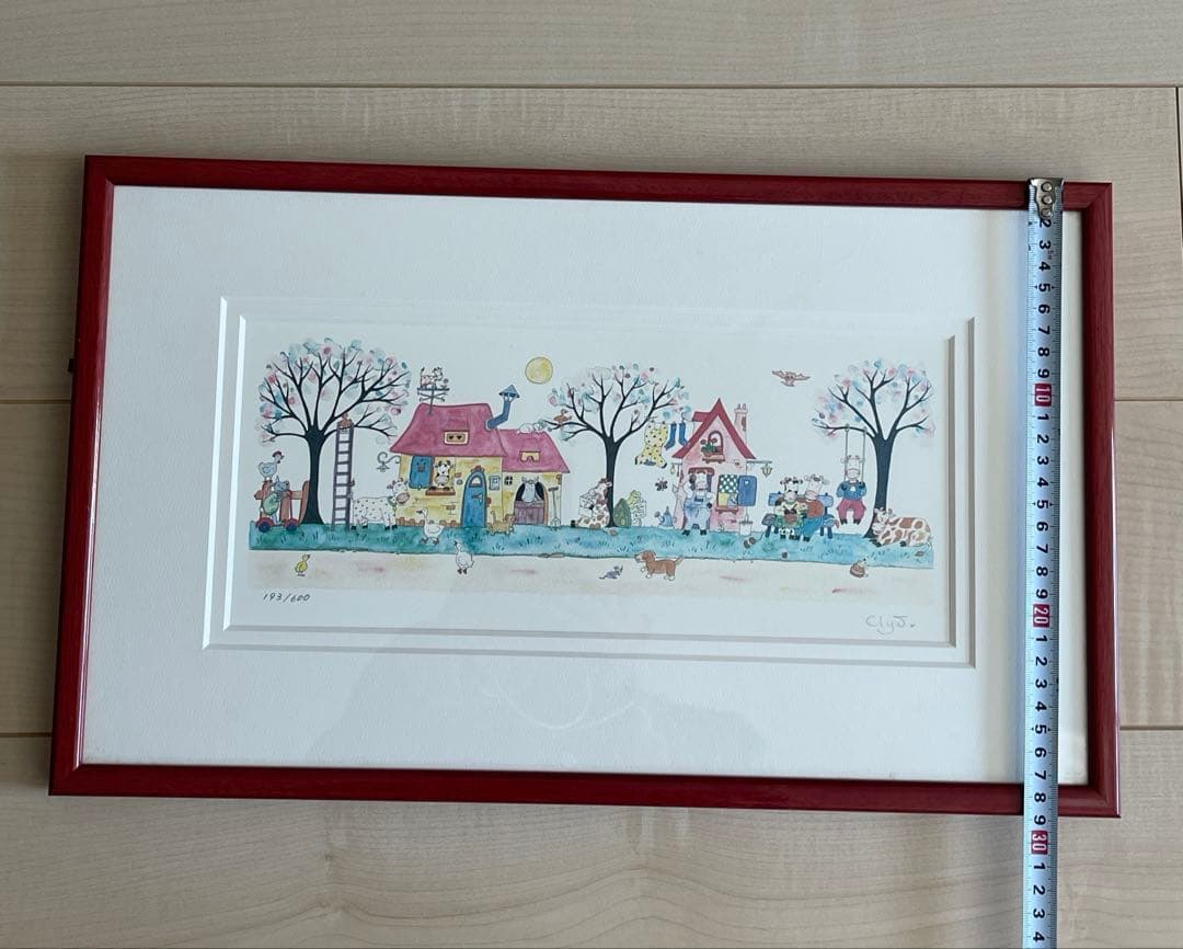 希少　Clyv クリーブ 額装 直筆サイン　限定版画　インテリア