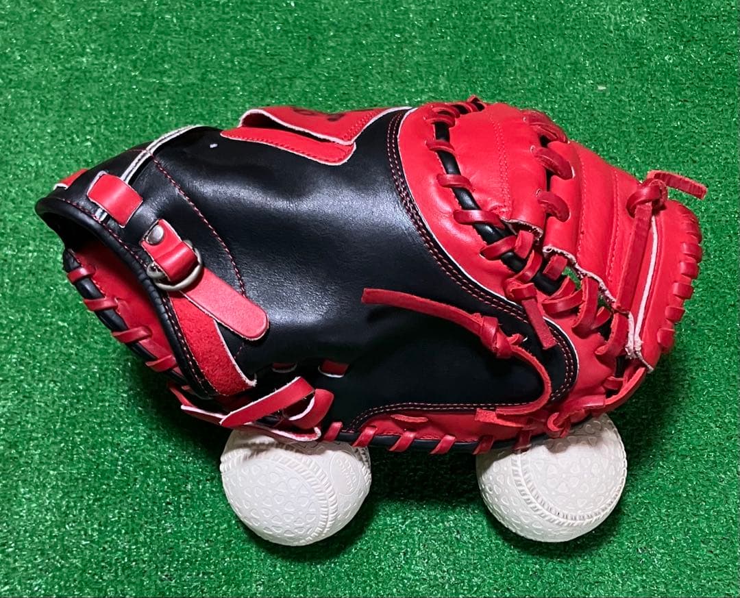 一般軟式 野球 キャッチャーミット ローリングス レッド Rawlings