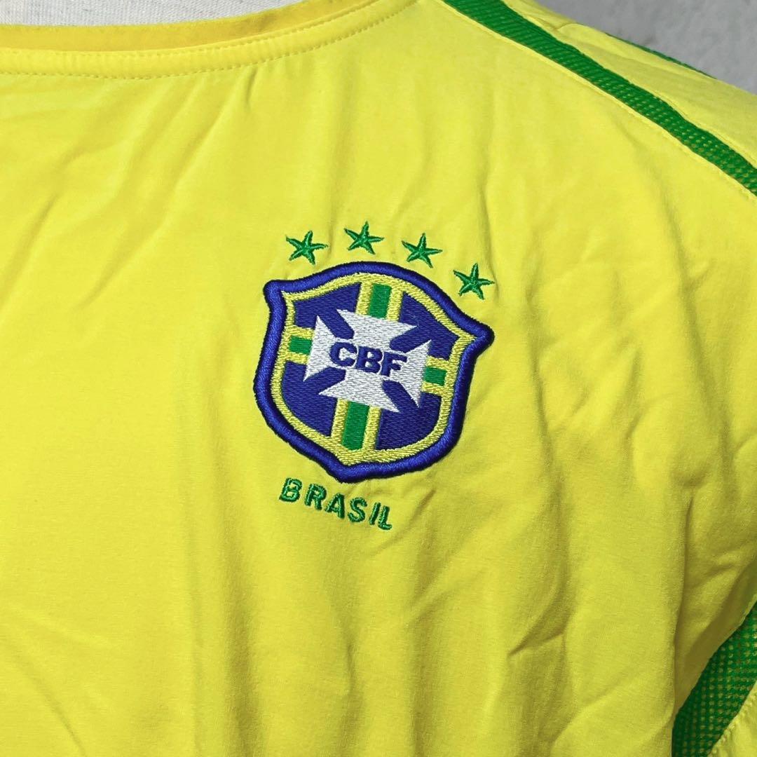 希少 日韓W杯 ブラジル プレーヤー支給 2レイヤー オーセンティック 長袖 L