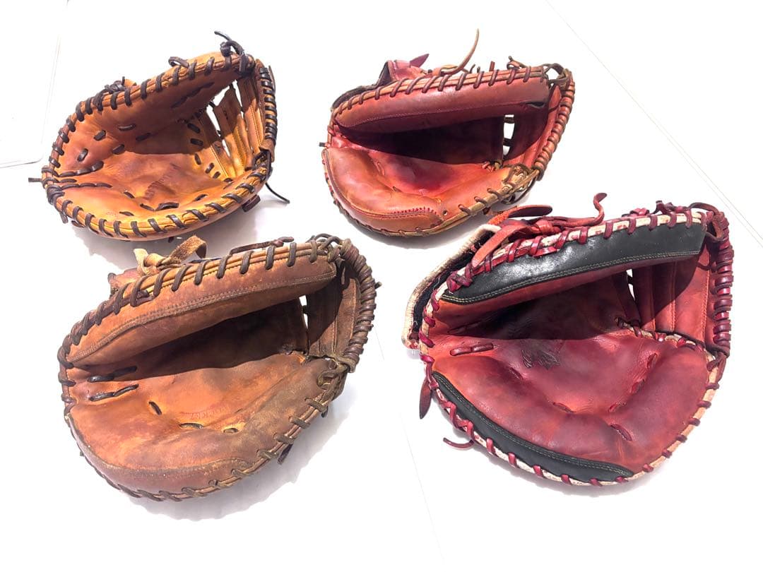 【ジャンク品】大人用 キャッチャー・ファーストミット 4点セット まとめ売り