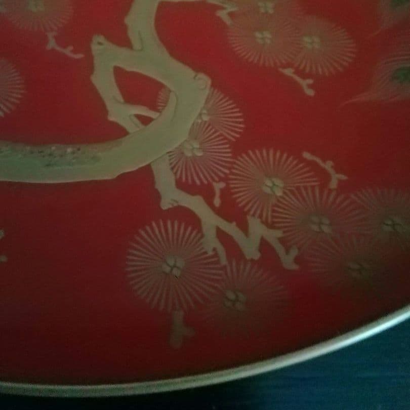 漆工芸　朱漆　金蒔絵　盃⑤　江戸から明治時代　七組盃のひとつ